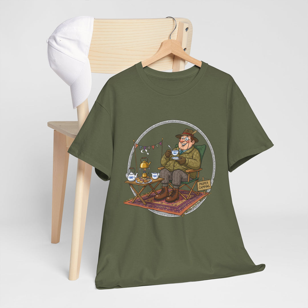 Retro Camping Grandpa Gift T-Shirt — Vintage Mountain Adventure Tee
