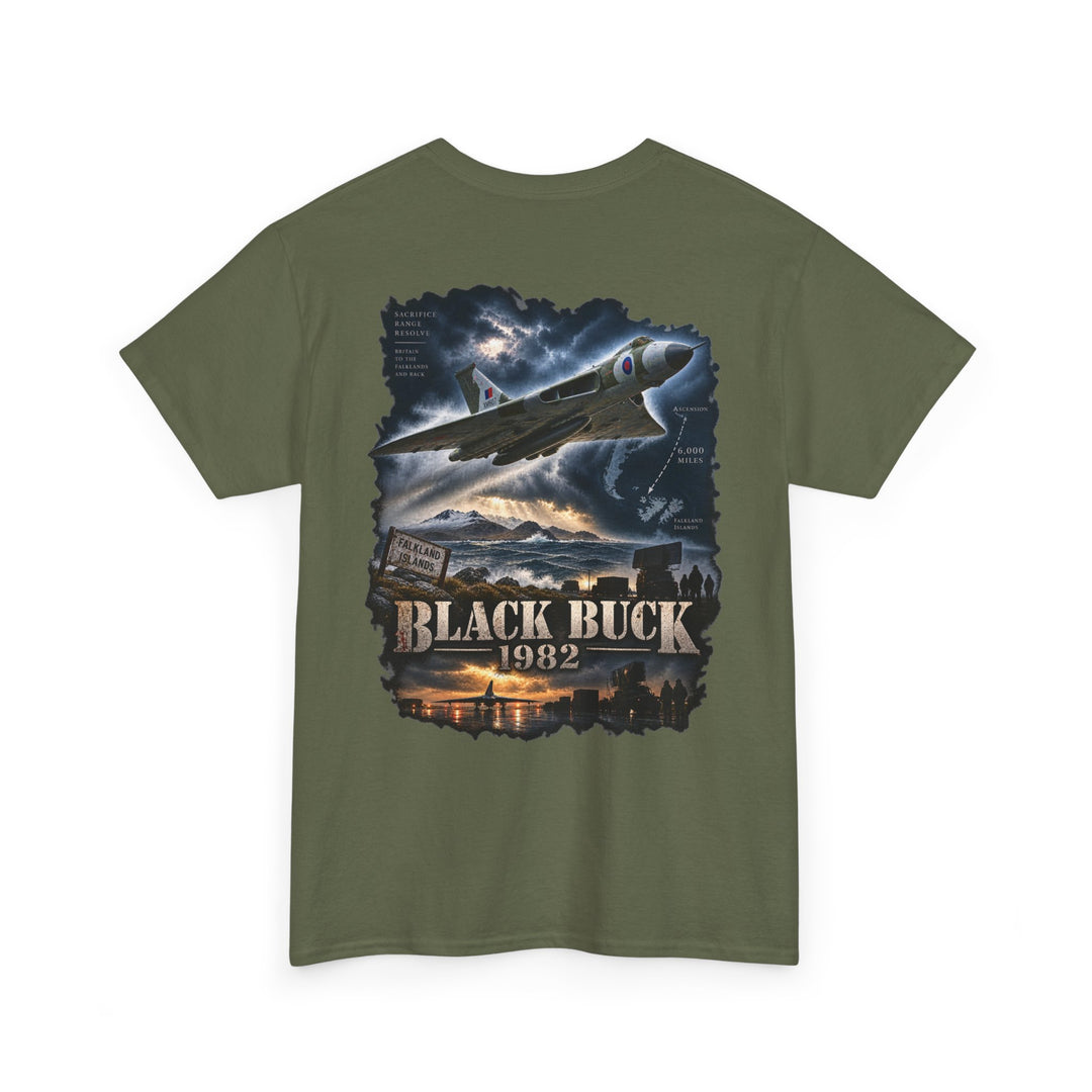 Black Buck 1982 Fighter Jet Graphic Tee