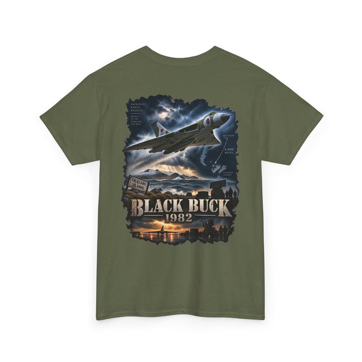 Black Buck 1982 Fighter Jet Graphic Tee