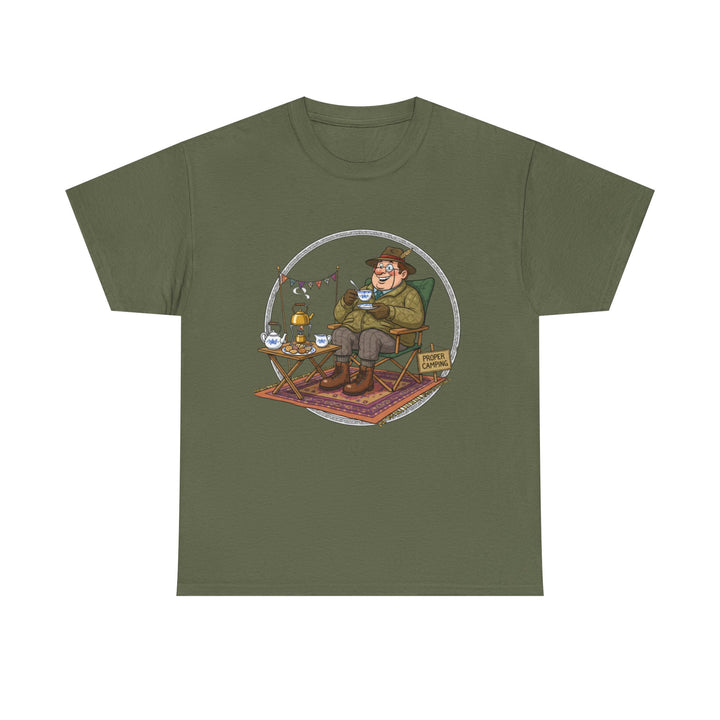 Retro Camping Grandpa Gift T-Shirt — Vintage Mountain Adventure Tee