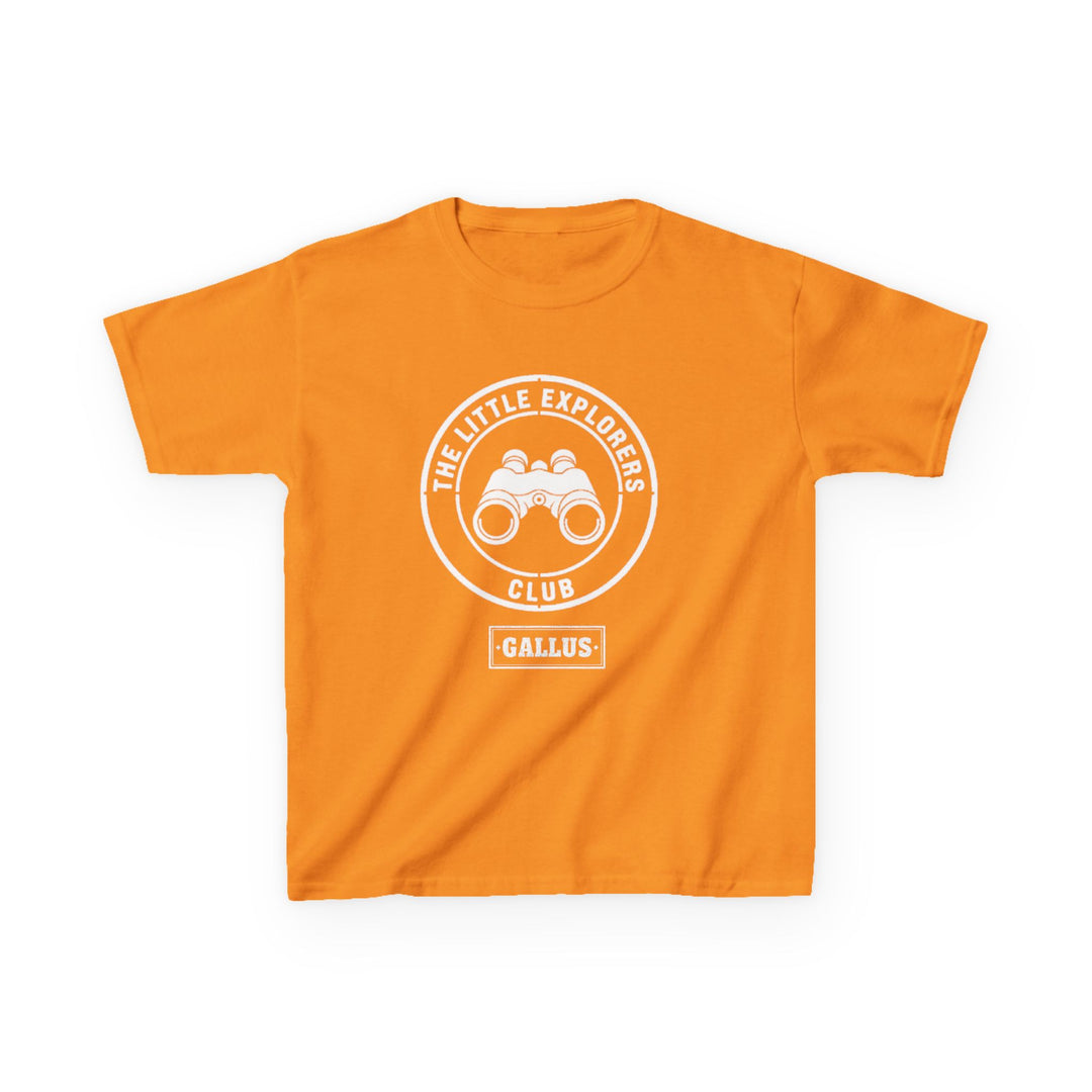 Kids Tee — "The Little Explorers Club" Binoculars Graphic