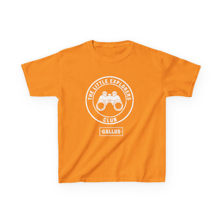 Kids Tee — "The Little Explorers Club" Binoculars Graphic