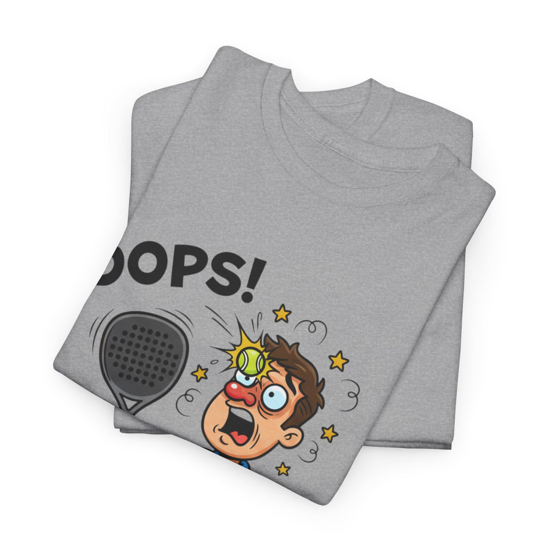 Cartoon Padel Oops! T-Shirt for Players