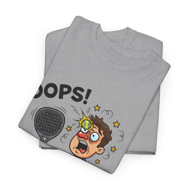 Cartoon Padel Oops! T-Shirt for Players