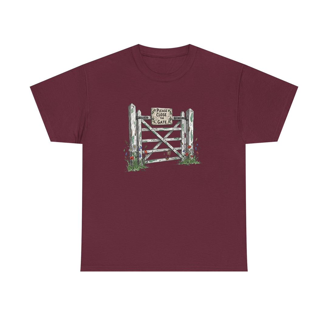 Close the Gate T-Shirt — Rural Discipline Heritage Graphic