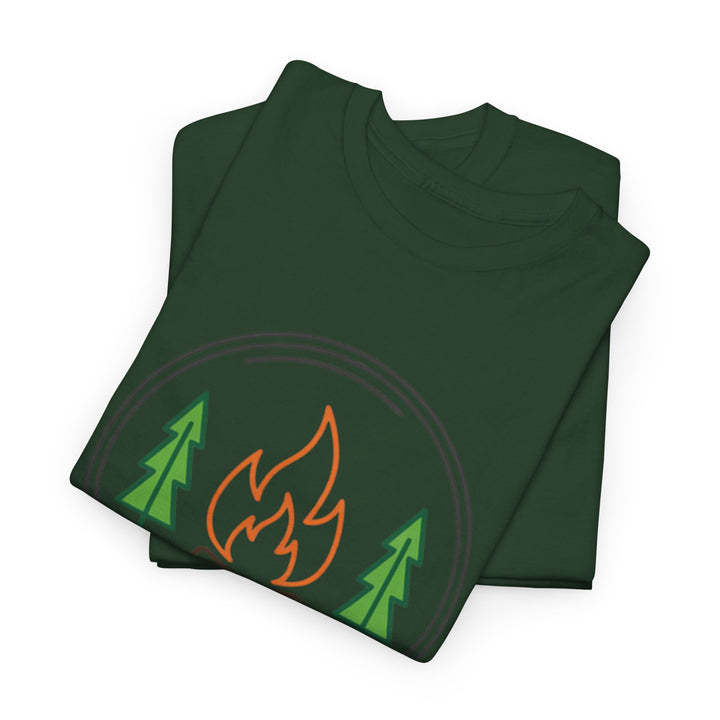 Funny Camping Therapy T-Shirt — Retro Campfire Graphic Adventure Tee