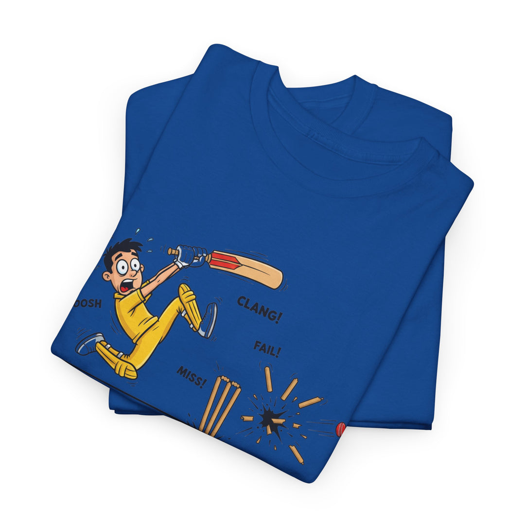 Cricket Batter Cartoon Tee | Cricket T-Shirt