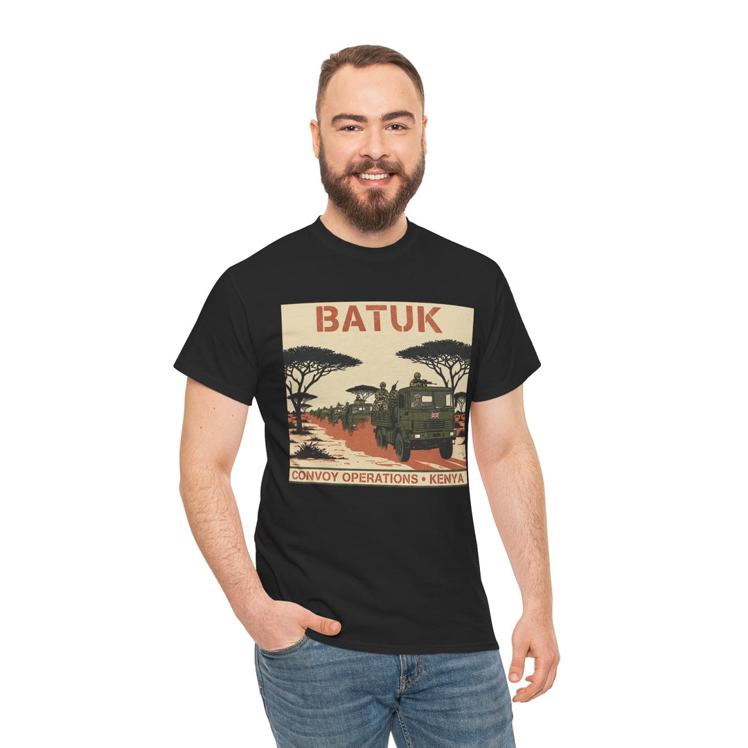 BATUK Convoy Operations Tee — Kenya Vintage Military Travel Graphic T‑Shirt