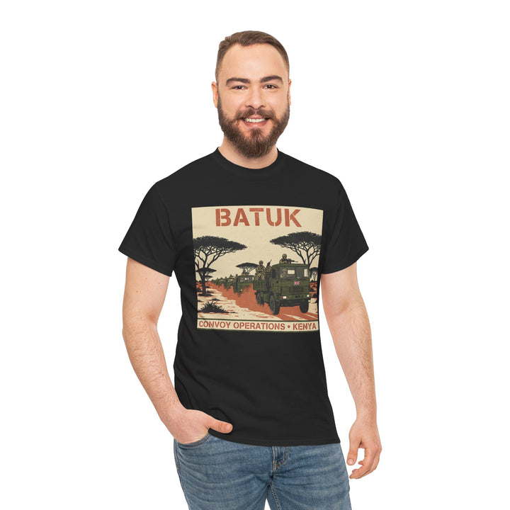 BATUK Convoy Operations Tee — Kenya Vintage Military Travel Graphic T‑Shirt