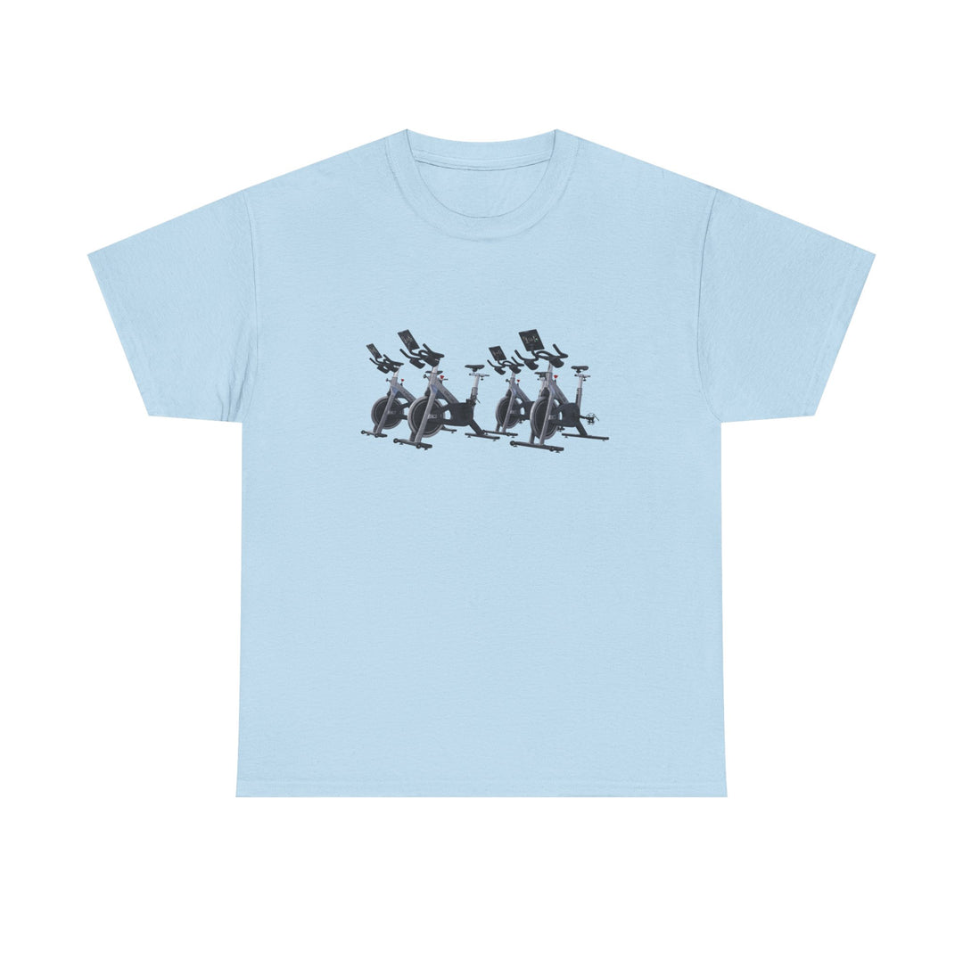 Spin Bikes Tee – soft, breathable cotton designed for indoor cycling and spin classes. Comfortable, durable, and perfect for active lifestyles.