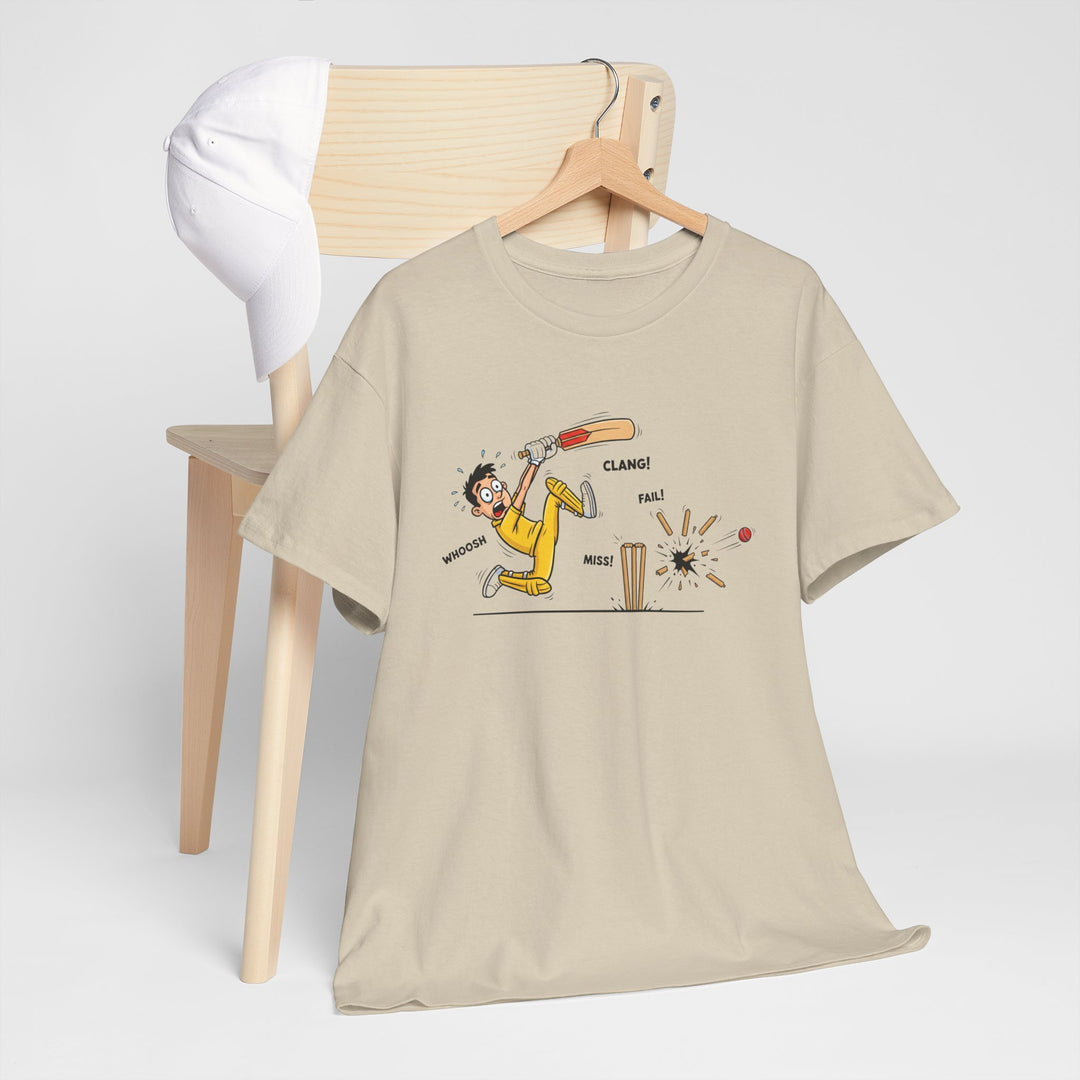 Cricket Batter Cartoon Tee | Cricket T-Shirt