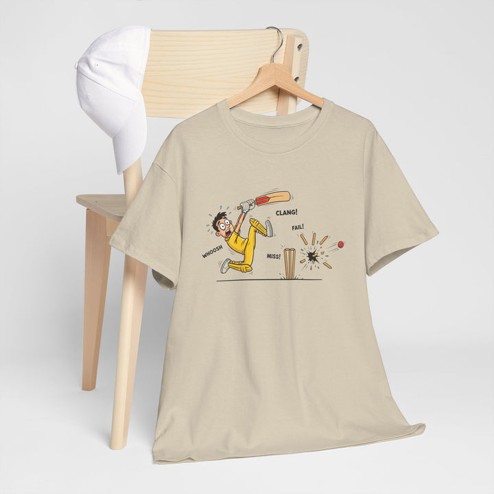 Cricket Batter Cartoon Tee | Cricket T-Shirt