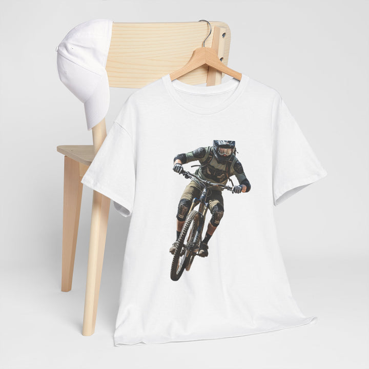 Downhill MTB Rider Graphic Tee