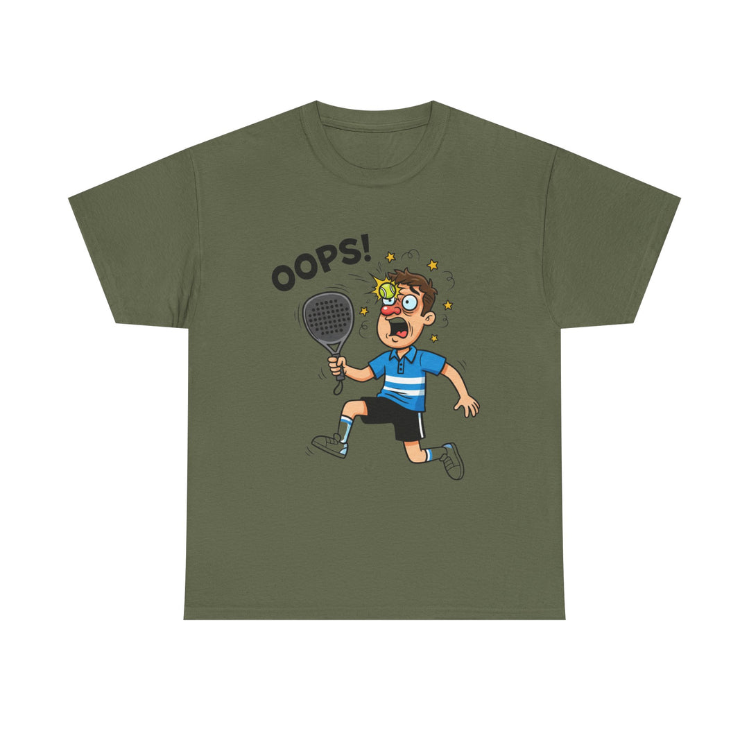 Cartoon Padel Oops! T-Shirt for Players