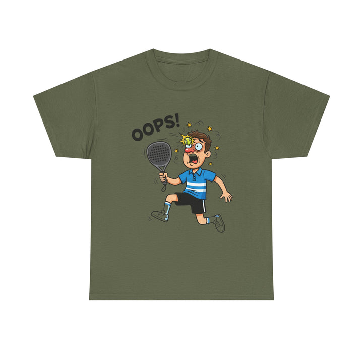 Cartoon Padel Oops! T-Shirt for Players
