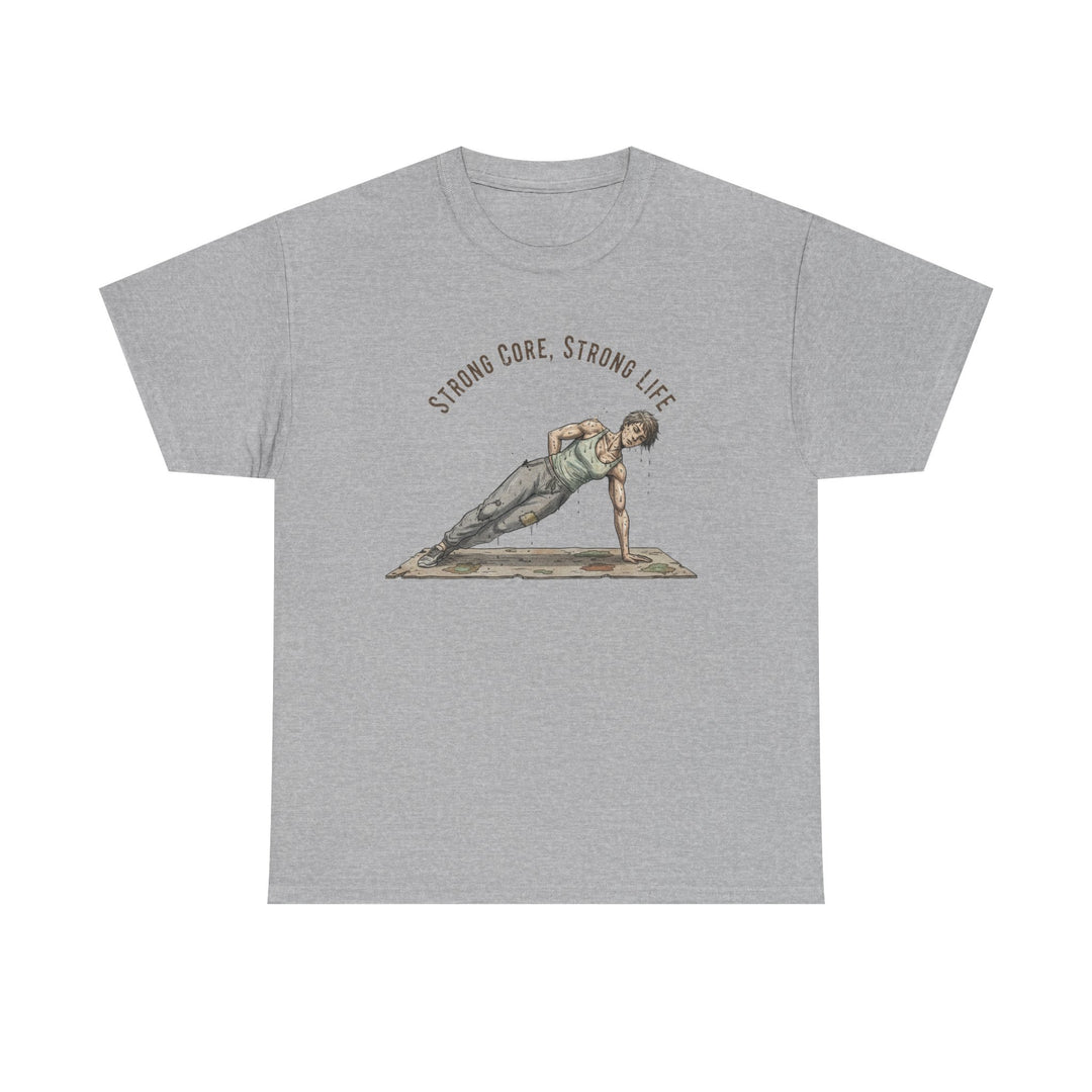 Pilates Fitness Plank Tee – soft, breathable cotton designed for Pilates and core workouts. Comfortable, flexible, and perfect for studio or home sessions.
