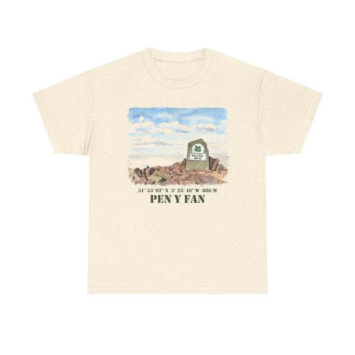Pen y Fan Landscape T‑Shirt — Wales Mountain Hiking Souvenir Tee
