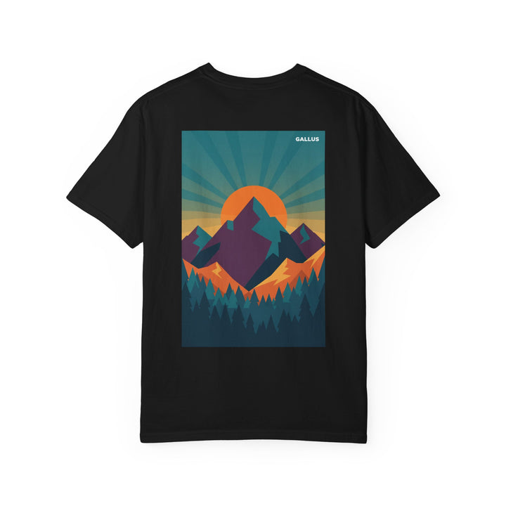 T-Shirt — Gallus Mountain Sunset Graphic Tee