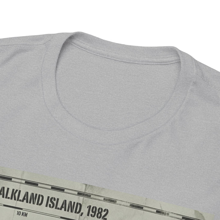 East Falkland 1982 Map T-Shirt — Port Stanley Victory Graphic