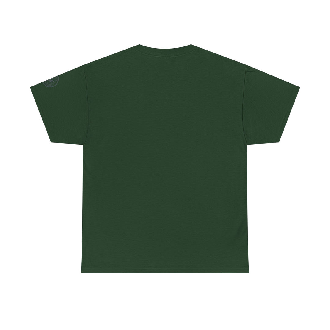 Green t-shirt by S&amp;W Gallus with short sleeves and a crew neck.