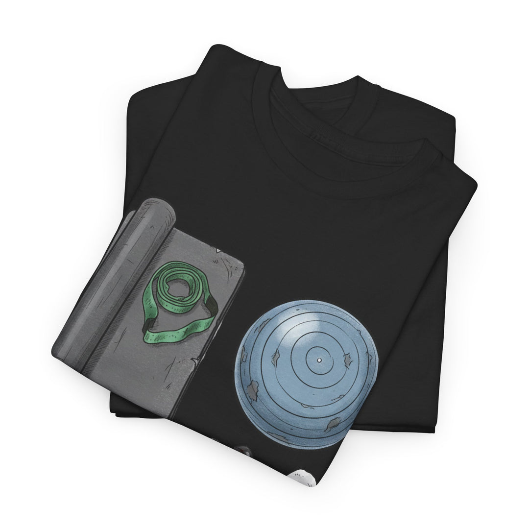 Pilates Kit Tee – soft, breathable cotton designed for Pilates workouts. Comfortable, flexible, and perfect for studio sessions, home practice, or casual wear.