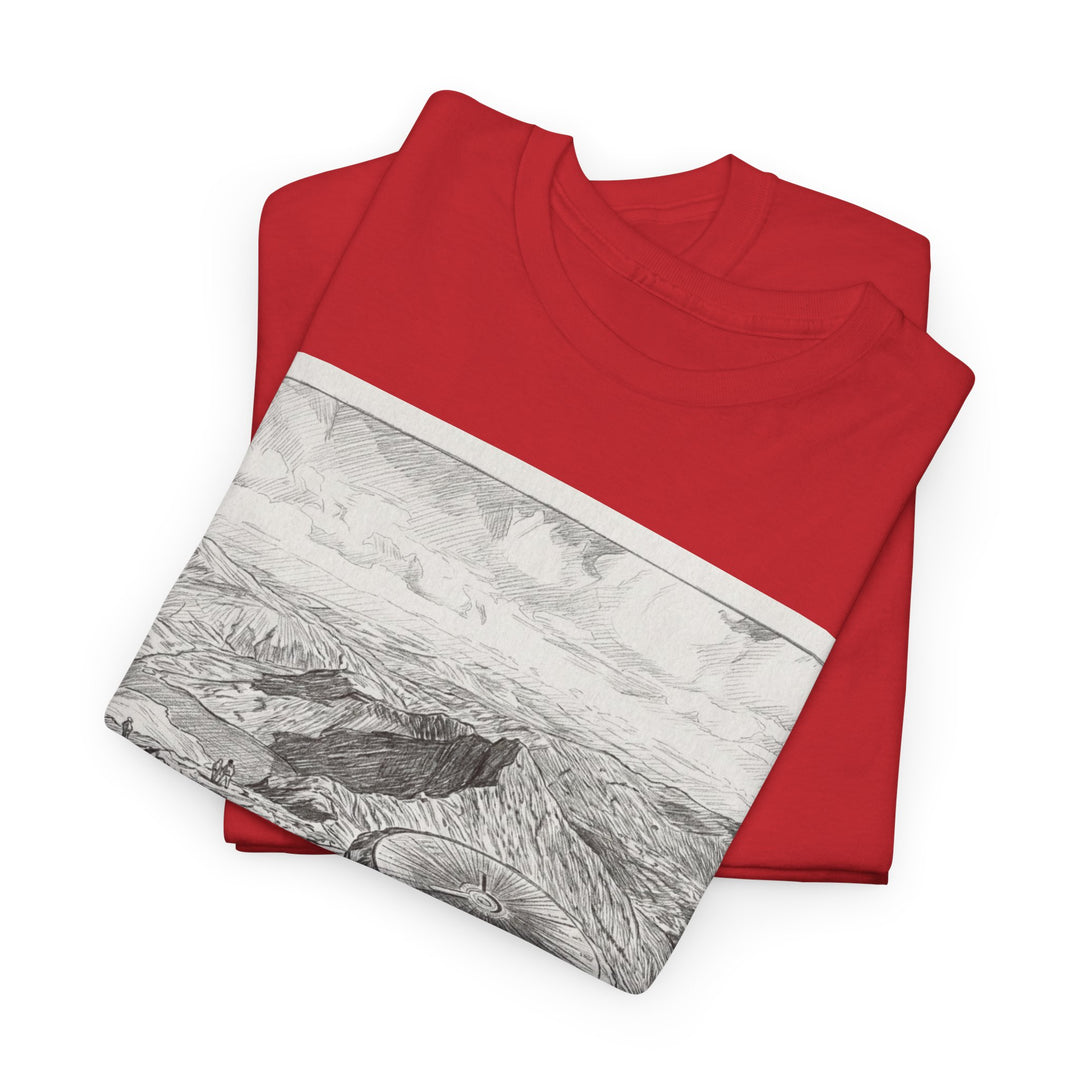 Snowdon Mountain Tee — Vintage Map Illustration with Coordinates