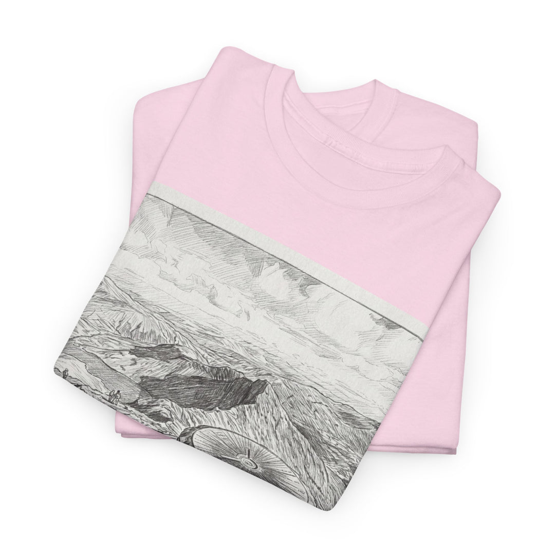 Snowdon Mountain Tee — Vintage Map Illustration with Coordinates