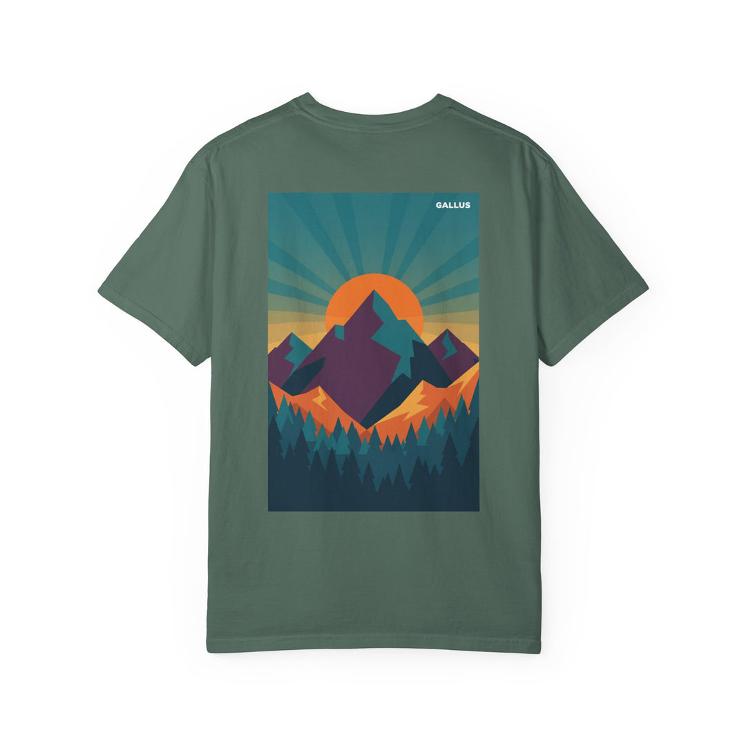 T-Shirt — Gallus Mountain Sunset Graphic Tee