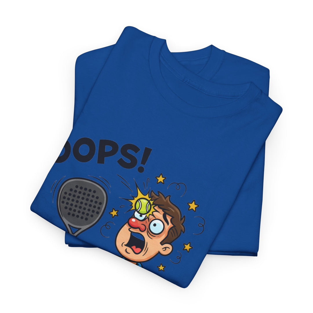Cartoon Padel Oops! T-Shirt for Players