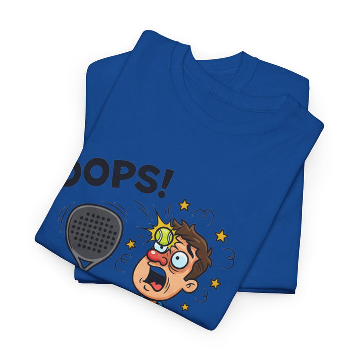 Cartoon Padel Oops! T-Shirt for Players