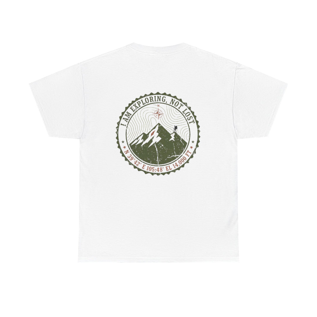 Adventure Logo Tee — "GALLUS" Mountain Badge Shirt (Exploring Not Lost)