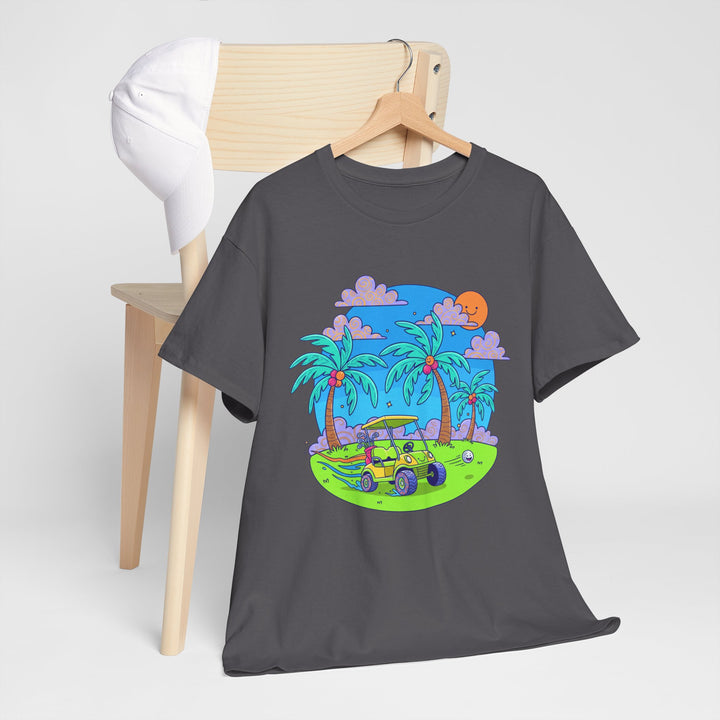 Island Style Golf Cart Beach T-Shirt