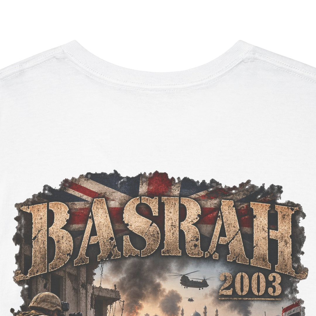 Basrah 2003 Military Graphic Tee — Veteran Iraq War Commemorative T-Shirt