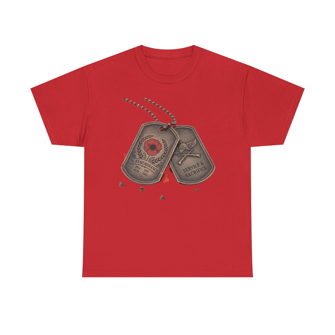 Remembrance Dog Tag T-Shirt — Memorial Military Tribute Tee