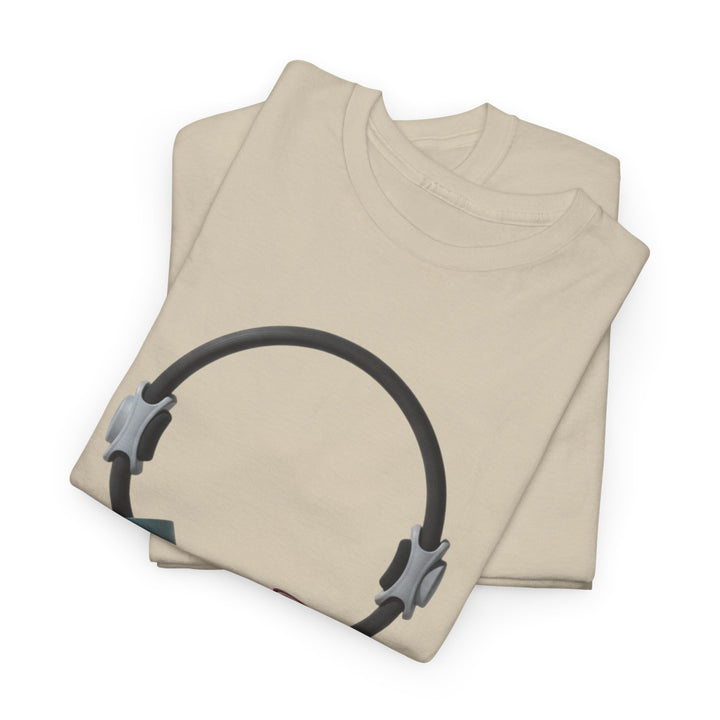 Pilates Band Workout Shirt – soft, breathable fabric designed for resistance band exercises. Comfortable, flexible, and perfect for Pilates sessions or workouts.