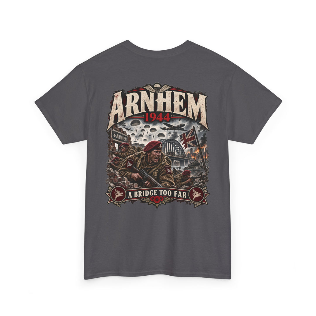 Arnhem 1944 Commemorative Tee — ‘A Bridge Too Far’ Military Tribute T-Shirt