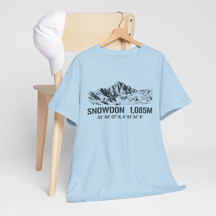 Snowdon 1,085M Mountain Tee with Coordinates