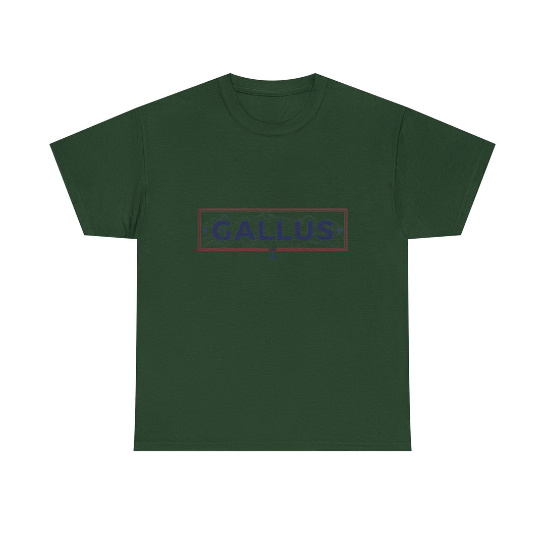 Italy Map Tee — GALLUS Logo Casual Cotton T-Shirt