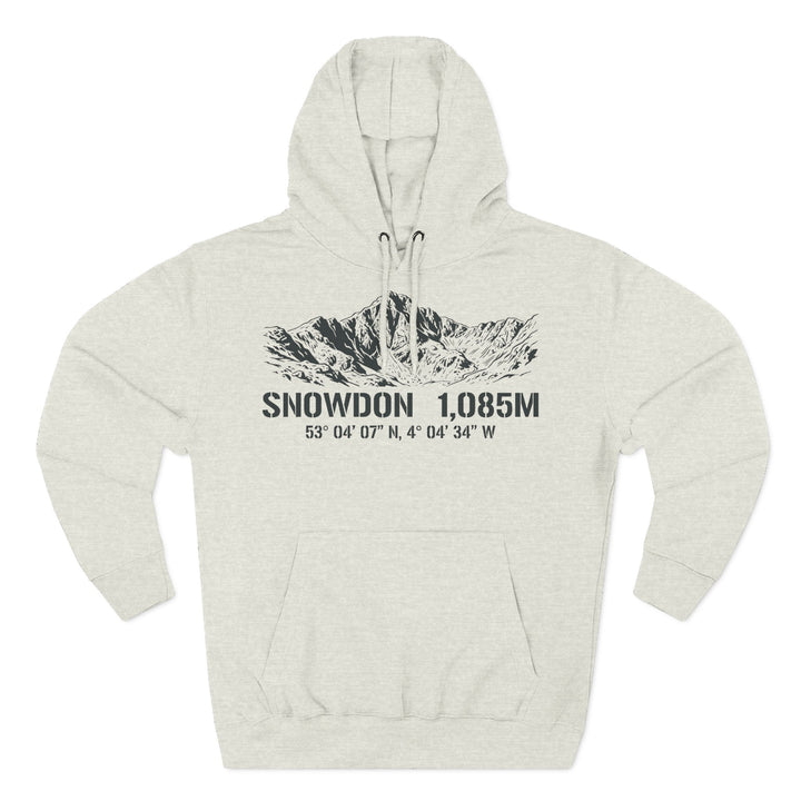 Snowdon 1085m Summit Coordinates Hoodie