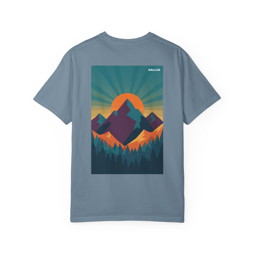 T-Shirt — Gallus Mountain Sunset Graphic Tee