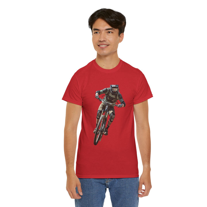 Downhill MTB Rider Graphic Tee