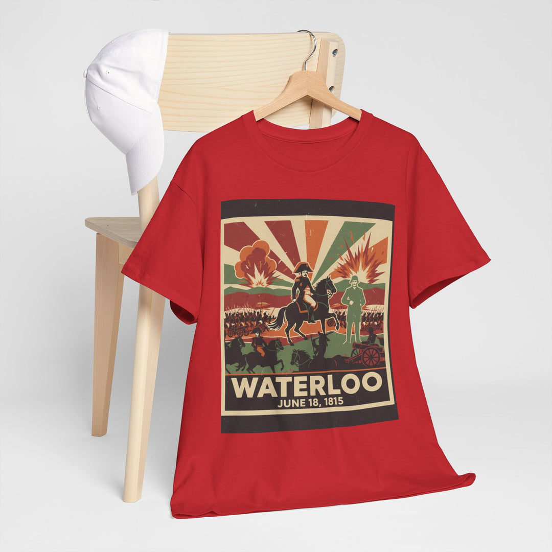 Waterloo 1815 Vintage Battle T-Shirt — Napoleonic War Commemorative Tee