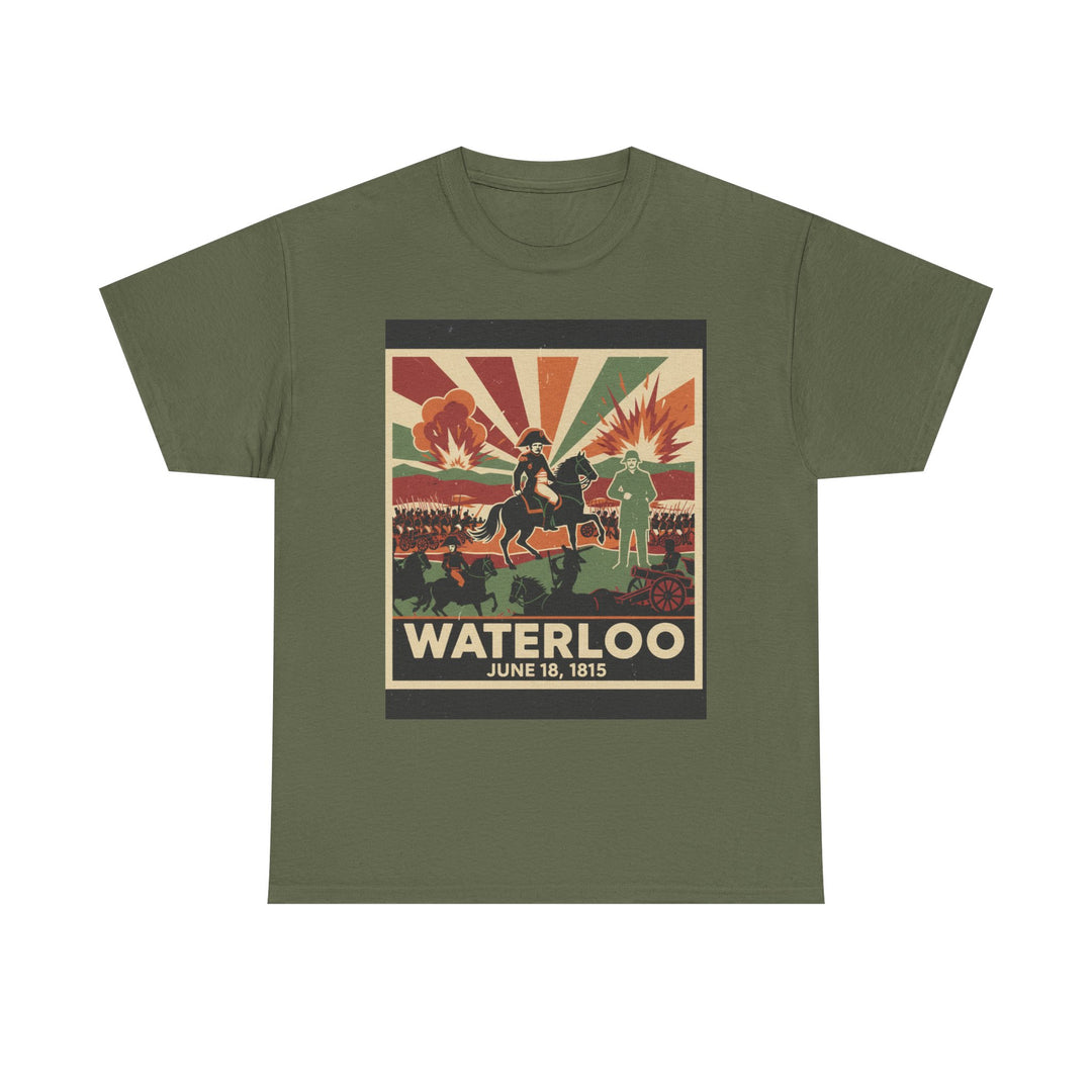 Waterloo 1815 Vintage Battle T-Shirt — Napoleonic War Commemorative Tee