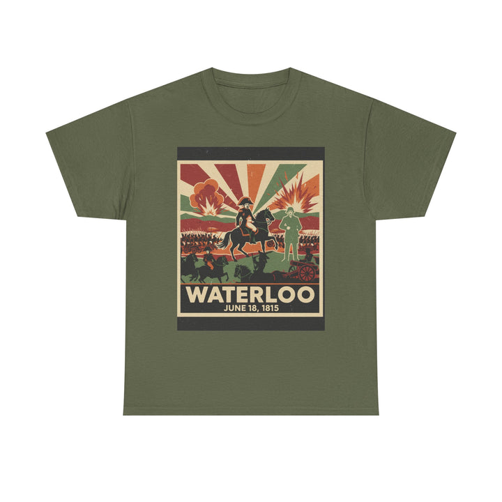 Waterloo 1815 Vintage Battle T-Shirt — Napoleonic War Commemorative Tee