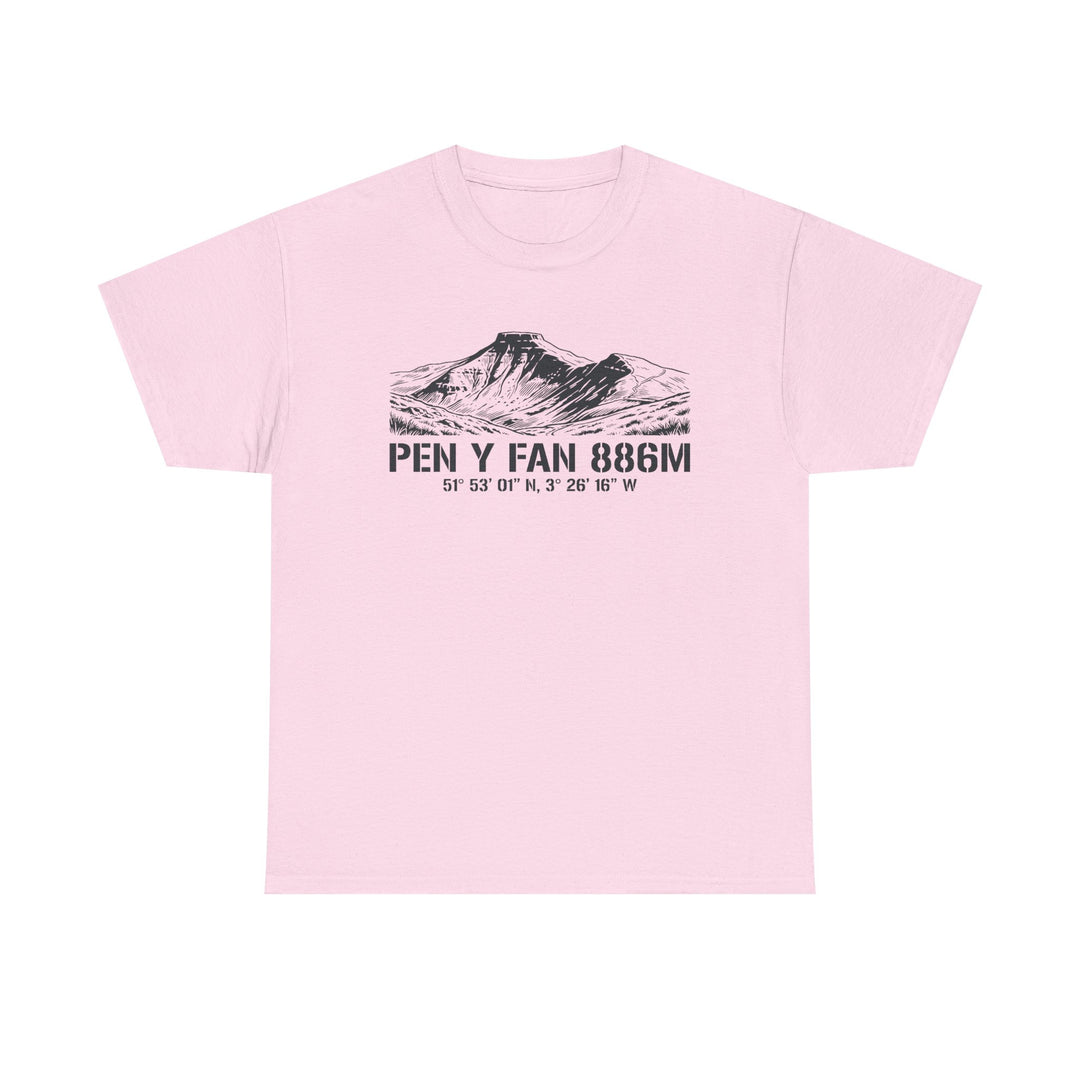 Pen y Fan 886m Graphic Tee | Vintage Elevation &amp; Coordinates