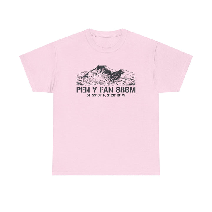 Pen y Fan 886m Graphic Tee | Vintage Elevation &amp; Coordinates