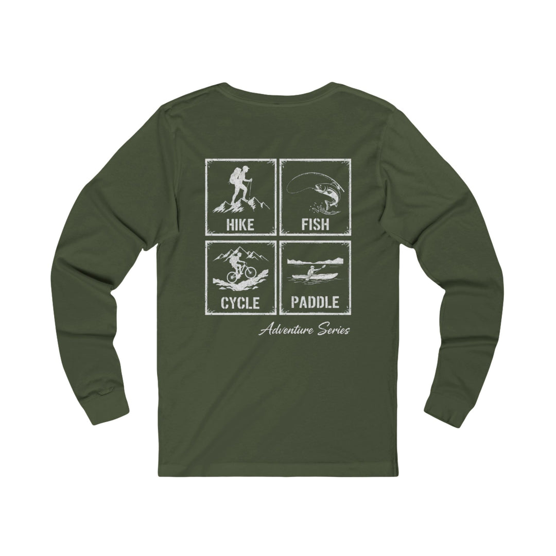 Adventure Series Long Sleeve Tee — Hike • Fish • Cycle • Paddle