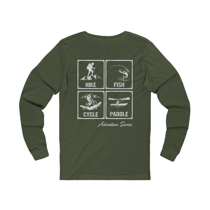 Adventure Series Long Sleeve Tee — Hike • Fish • Cycle • Paddle