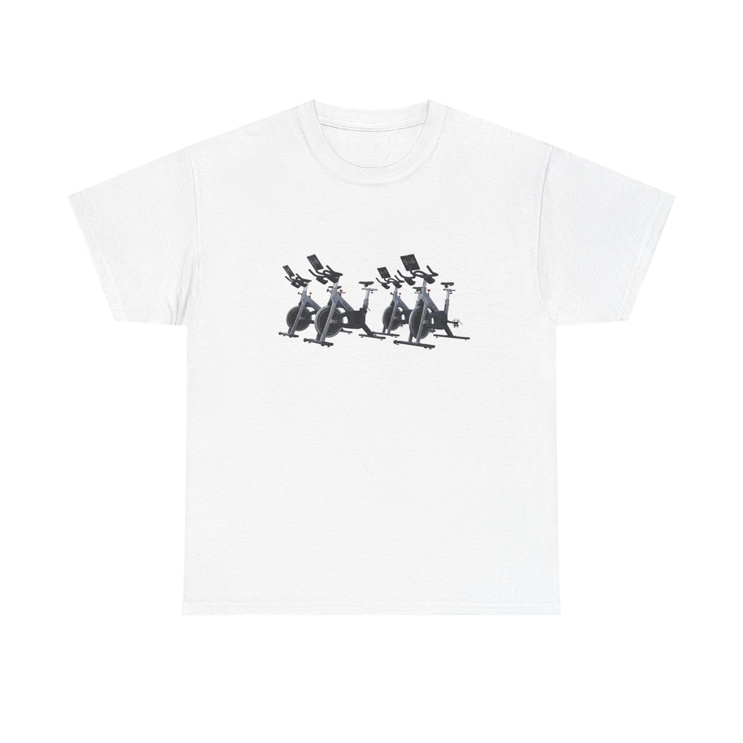 Spin Bikes Tee – soft, breathable cotton designed for indoor cycling and spin classes. Comfortable, durable, and perfect for active lifestyles.