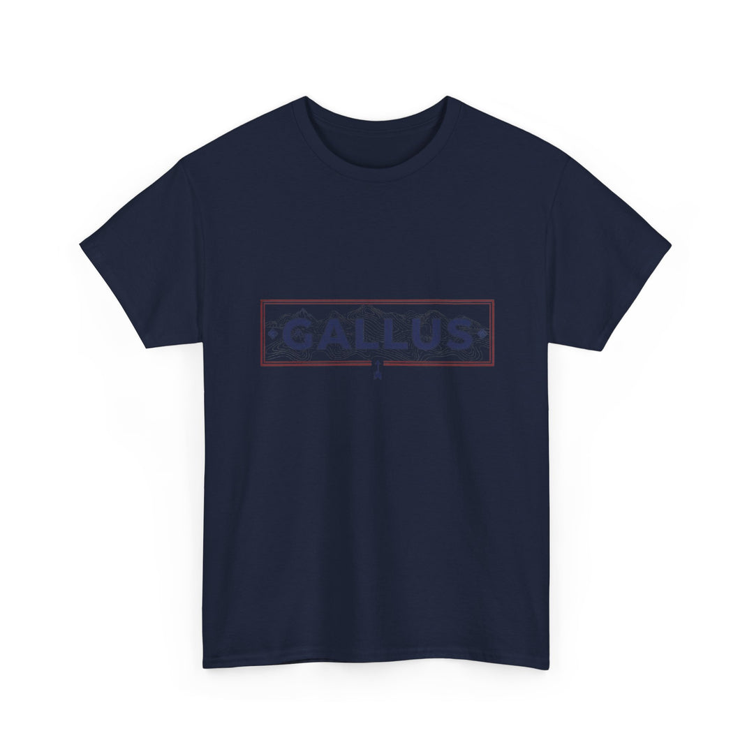 Italy Map Tee — GALLUS Logo Casual Cotton T-Shirt
